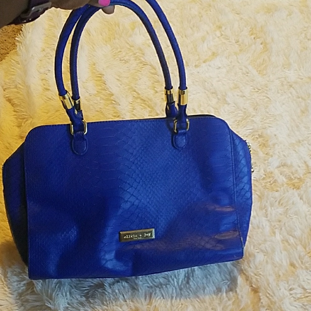 Blue handbag